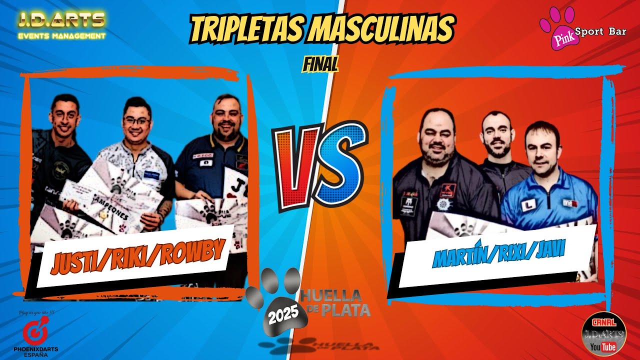 Huella de Plata 2025 - Justi/Riki/Rowby Vs. Martín/Rixi/Javi - Tripletas Masculinas - FINAL