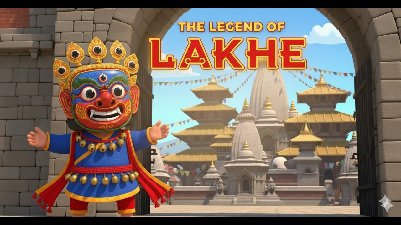 The Legend of Lakhe | Kids Friendly 3D Animation | Indra Jatra Story - Part 2   (Nepali Version)