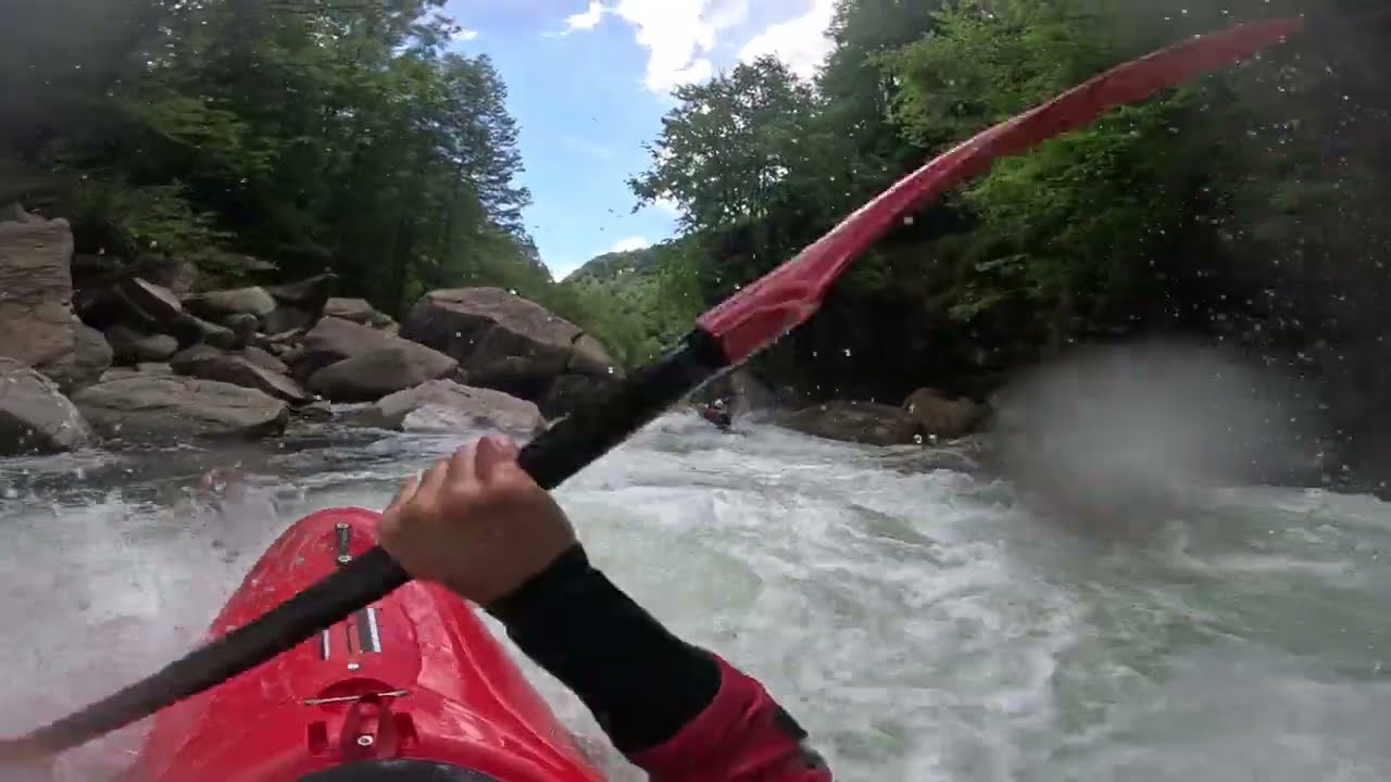 Middle and lower Sermenza kayaking