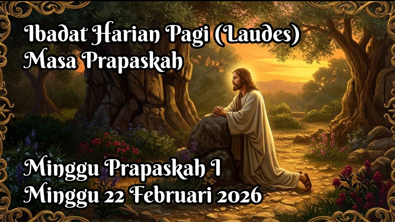 Ibadat Harian Pagi (Laudes) Minggu Prapaskah I 22/2/26