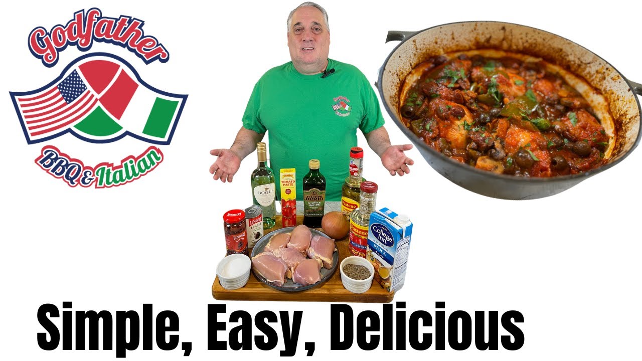 How To Make Chicken Cacciatore, Authentic Italian