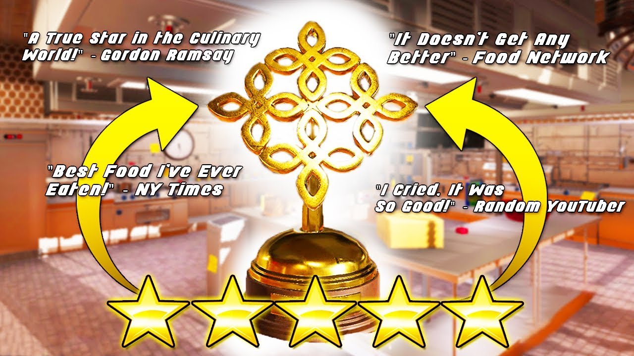 We're So Famous 4 Star Trophy and Upgraded Dishes : Cooking Simulator Gameplay