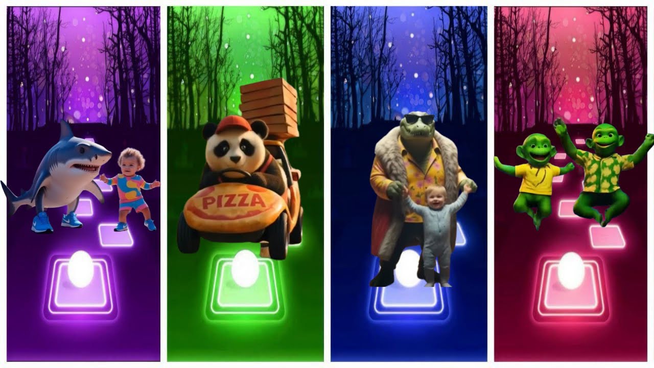 BABY DANCE || TRALLALERO TRALLALA🆚PIZZA PANDA🆚BOMBARDIO CROCADILE🆚SHIMPANZINI BANANI