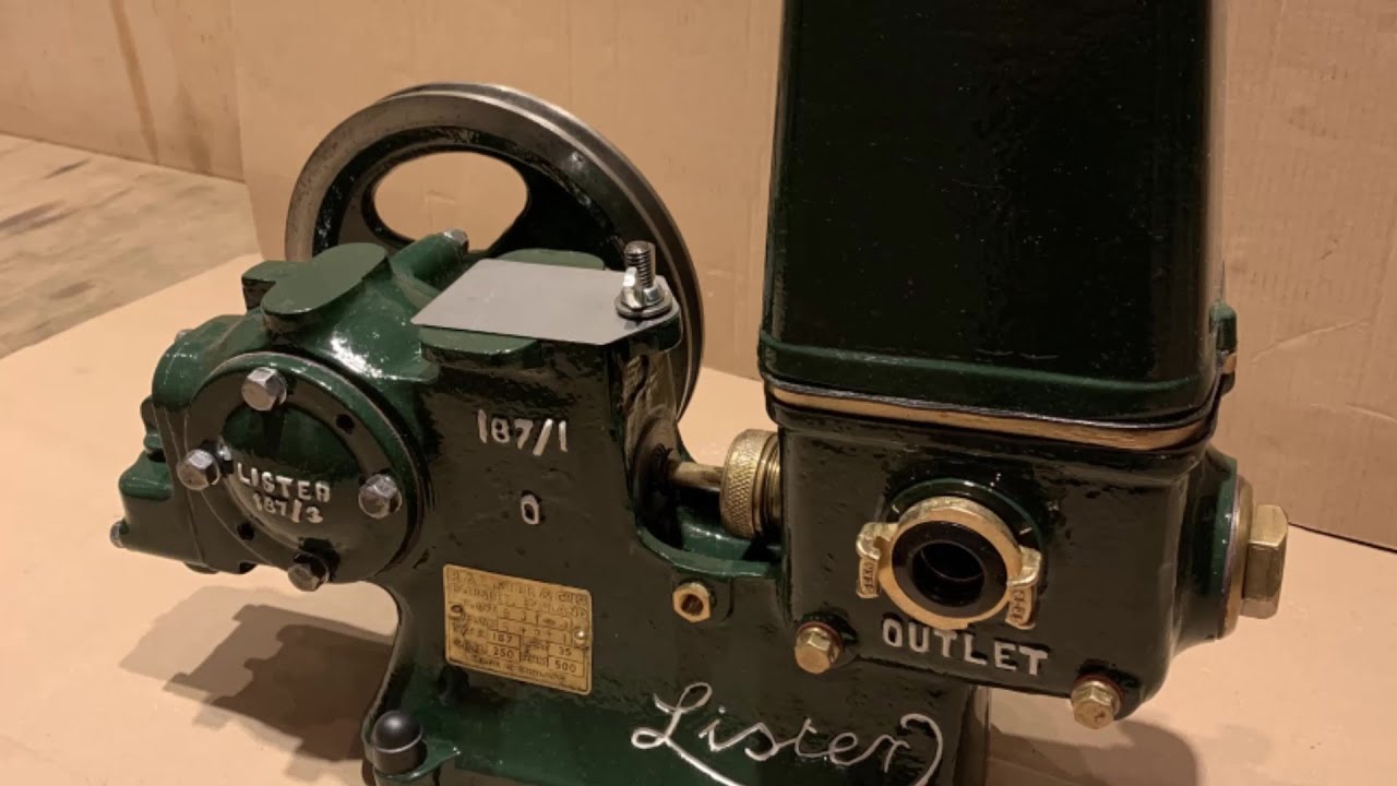 restoration of a Lister 187 domestic waterpump