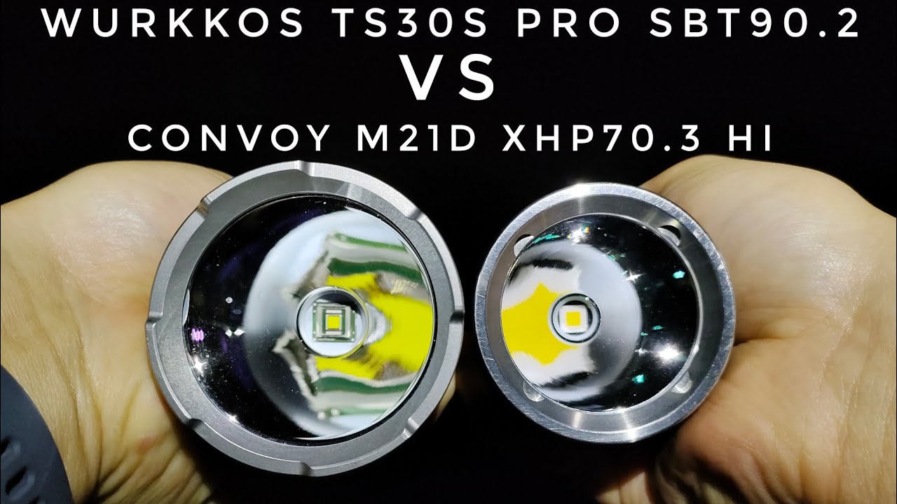Wurkkos TS30S Pro SBT90.2 против Convoy M21D XHP70.3 HI