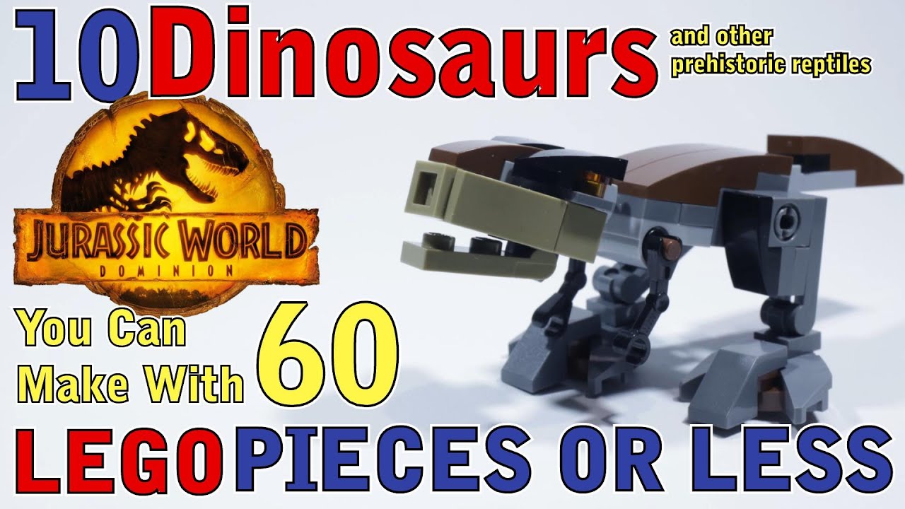 10 динозавров, которых можно собрать из 60 деталей Lego или меньше (Мир Юрского периода / Парк)