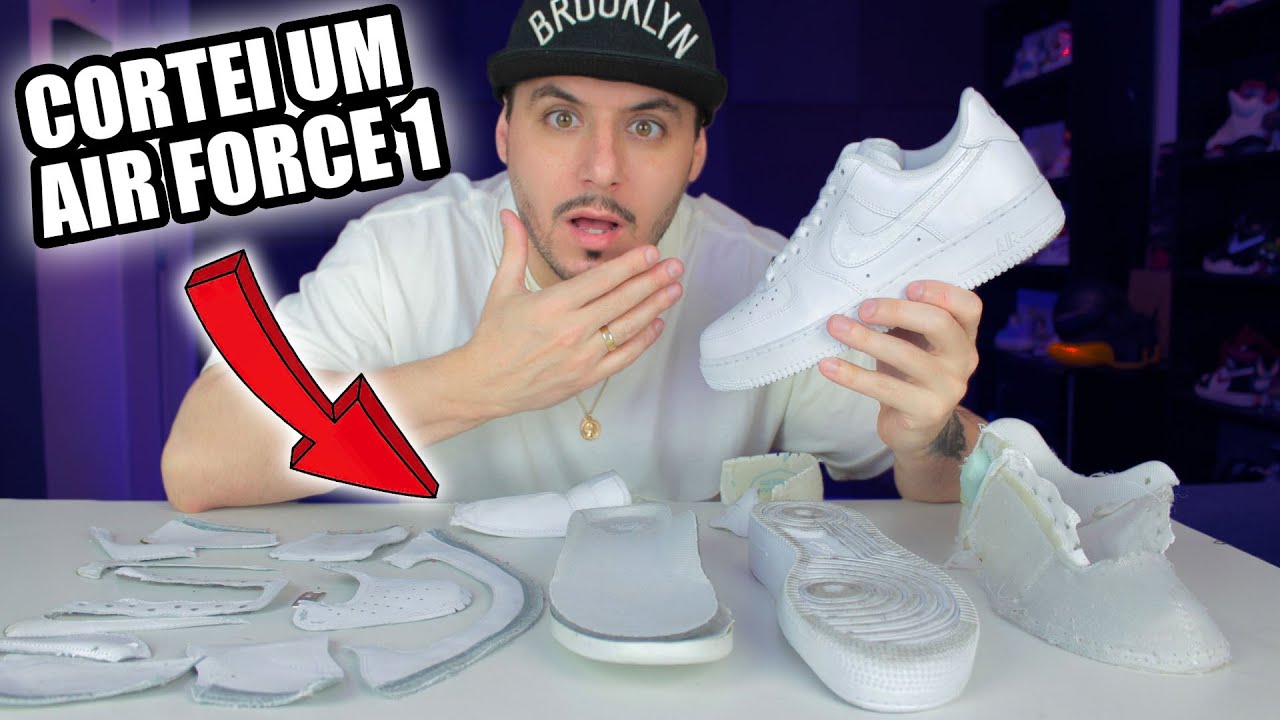 CORTEI um AIR FORCE 1 pra VER se VALE QUANTO CUSTA