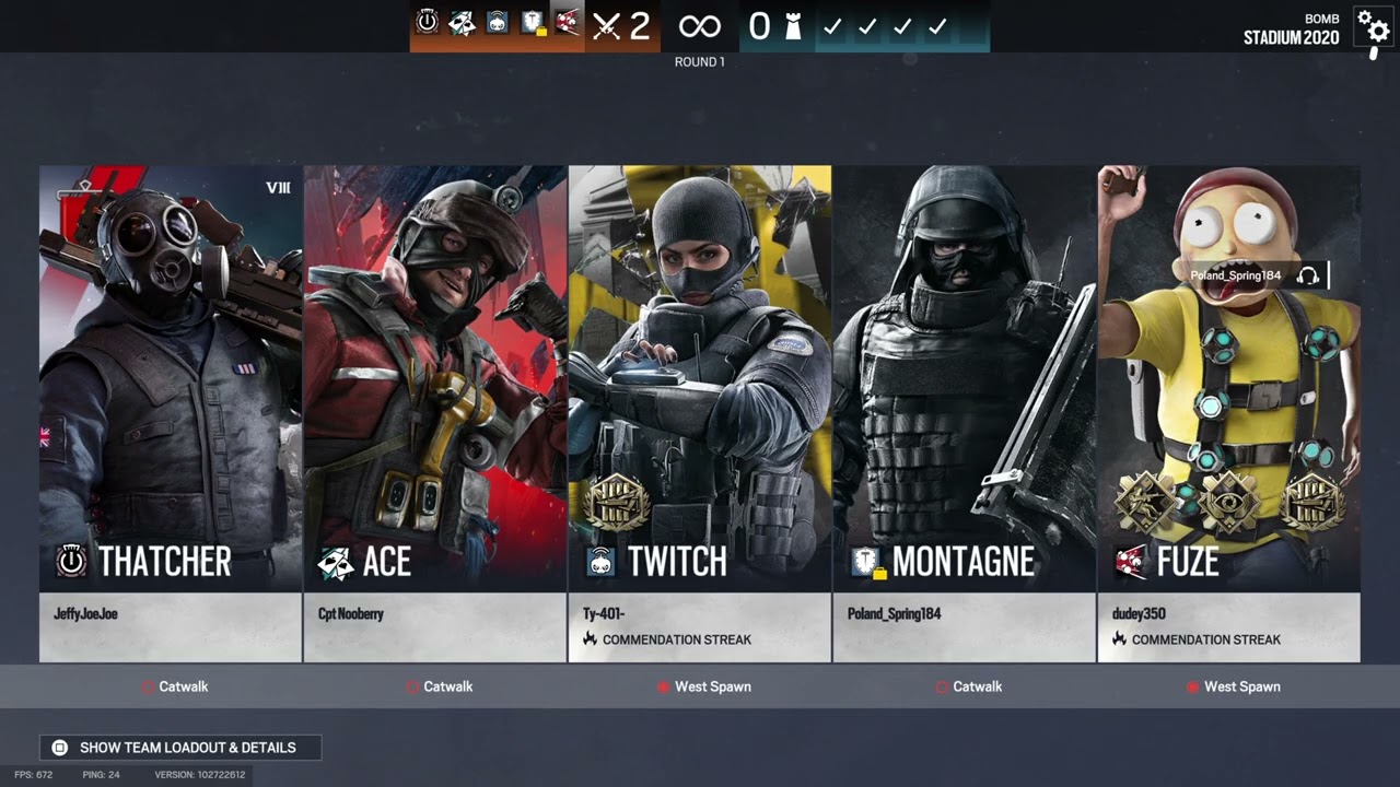 R6 Two Full matches
