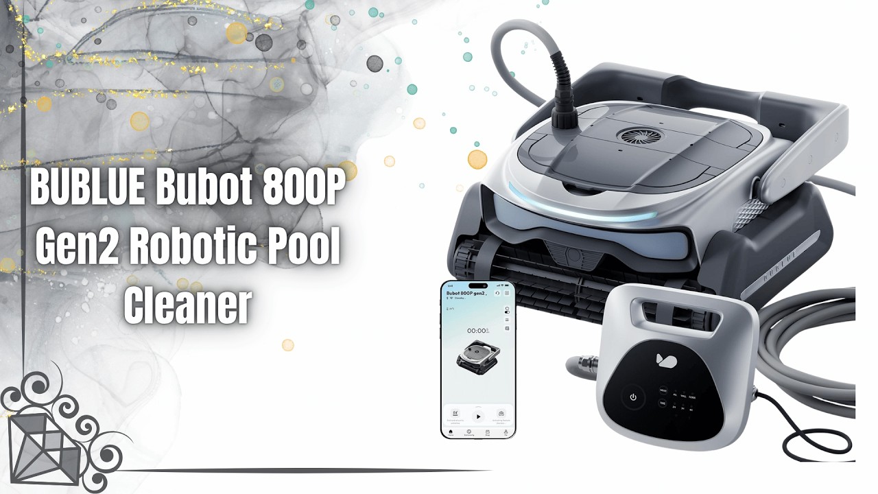 Обзор робота-пылесоса для бассейна BUBLUE Bubot 800P Gen2 | Мощное всасывание и ИИ-картографирова...