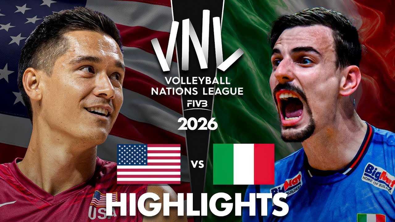 Italy 🇮🇹 vs USA 🇺🇸 | Quarter Final Highlights | Men's VNL 2026