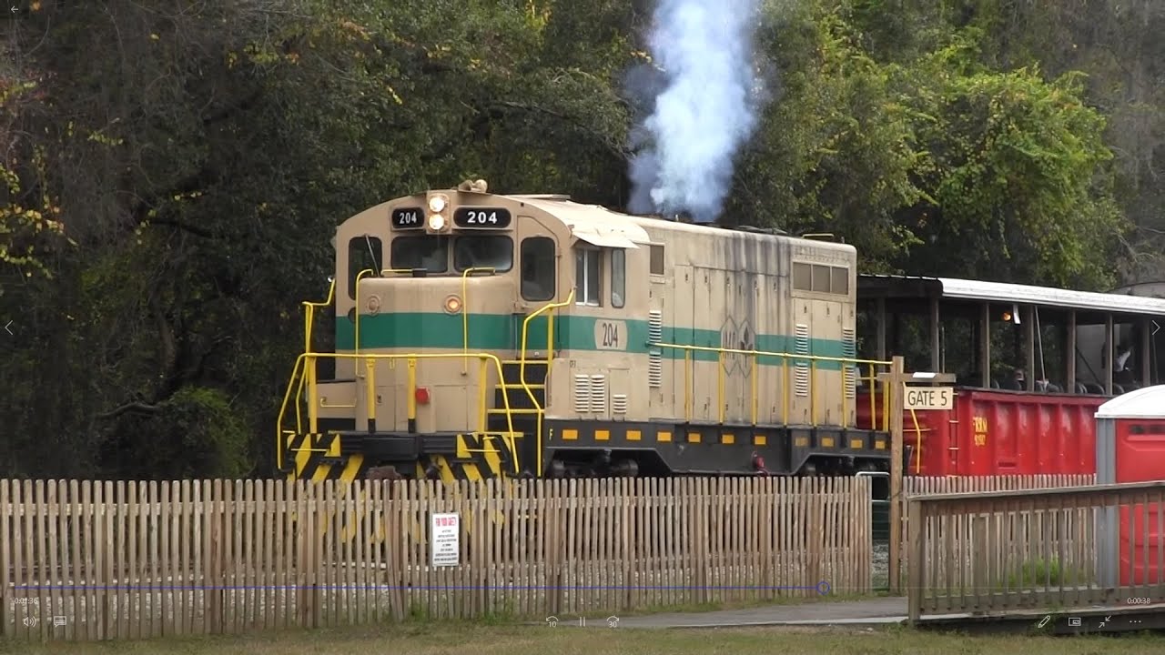 Florida Railroad Museum EMD CF7 #204 & High Hood GP7 #1835, 1-17-2021