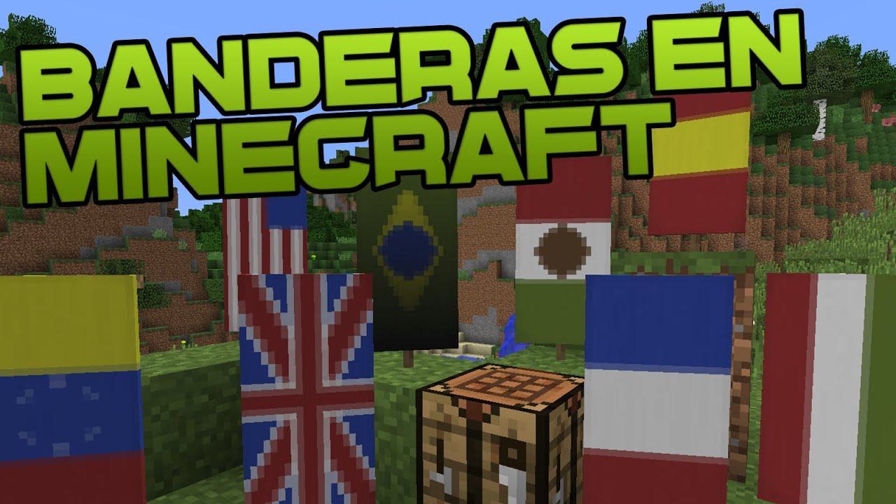 COMO HACER BANDERAS EN MINECRAFT - Tutorial de Minecraft