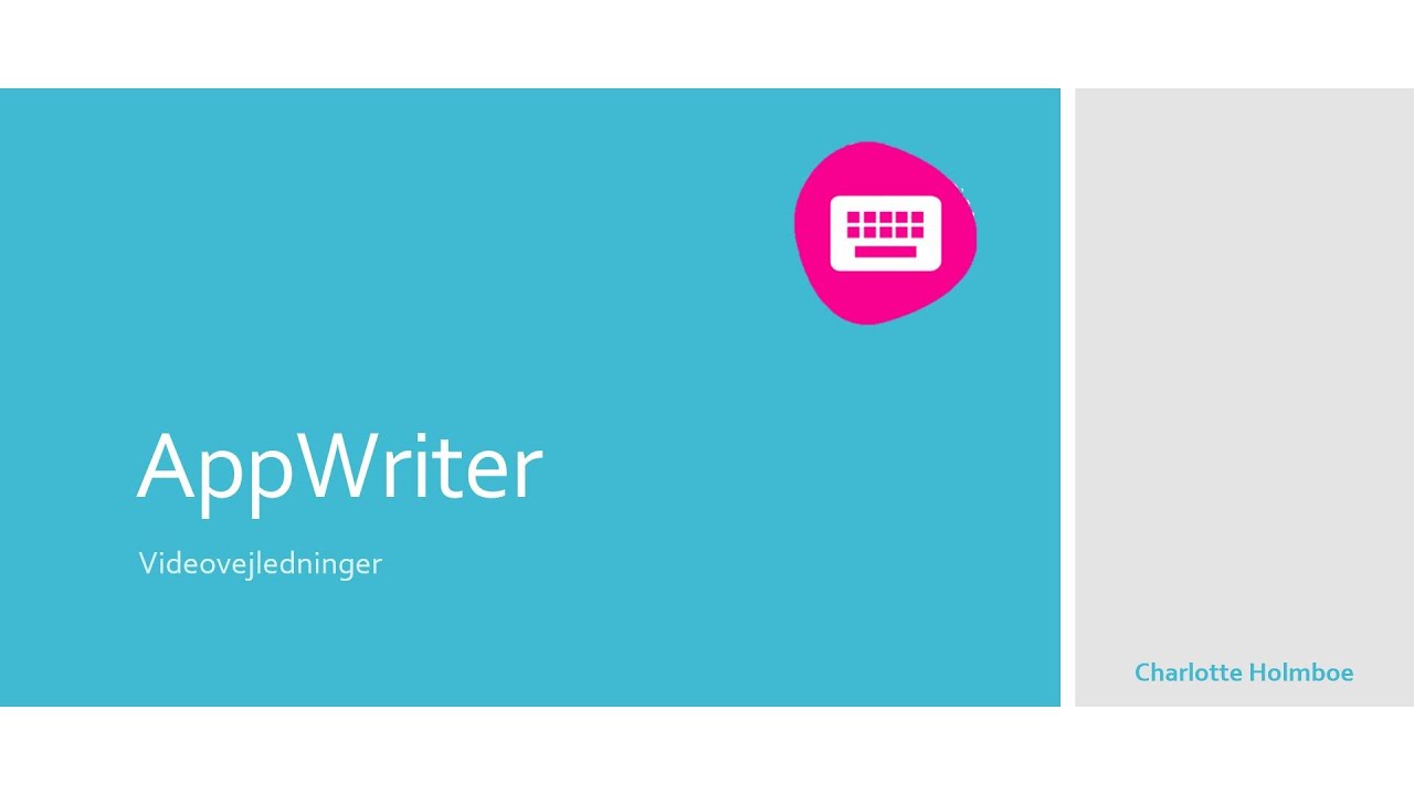 Jokertegn i AppWriter