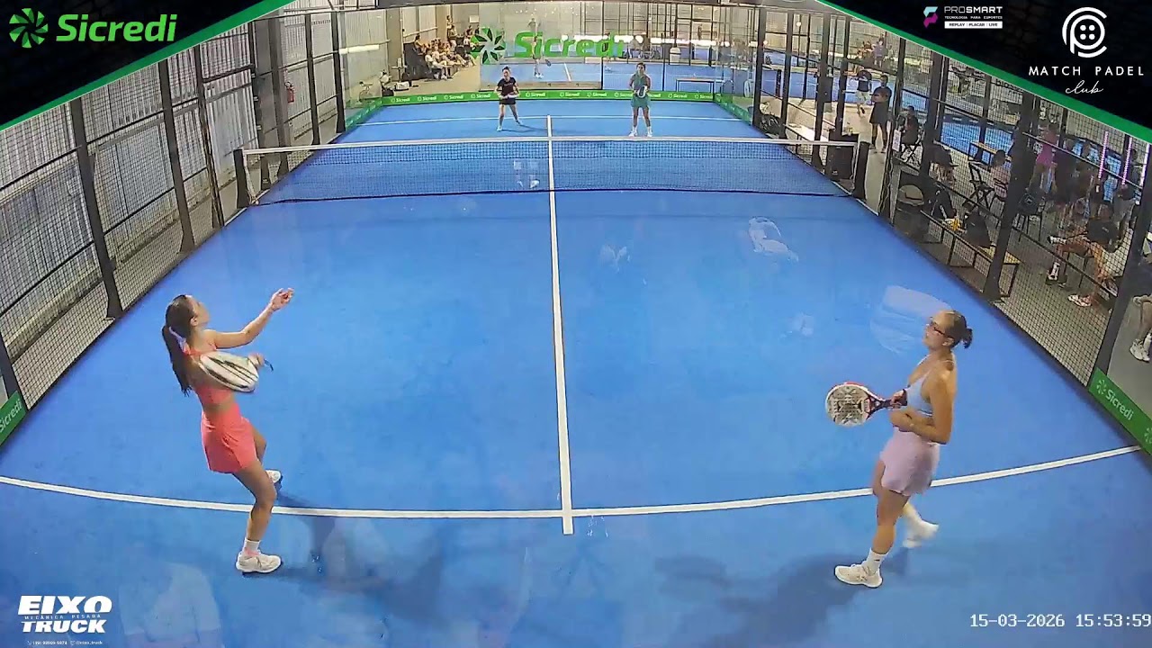 Quadra SICREDI (15/03/2026 - Parte 1) -  Match Padel Club Ao Vivo