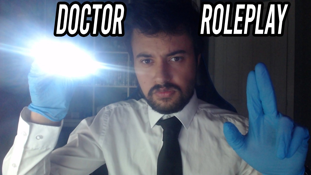 ASMR  Doctor Check Up Roleplay | Eye exam, latex gloves, typing, writing, touch tests, soft spoken