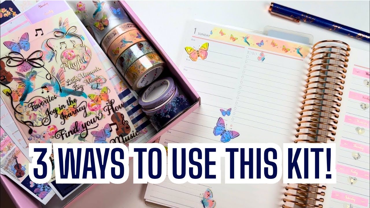 3 WAYS to Use the Simply Gilded Sub Box in Your Planner or Journal 💖 Unboxing & Review