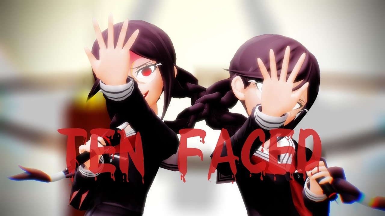 [DanganRonpa MMD] Ten Faced - Touko Fukawa/Genocider Syo