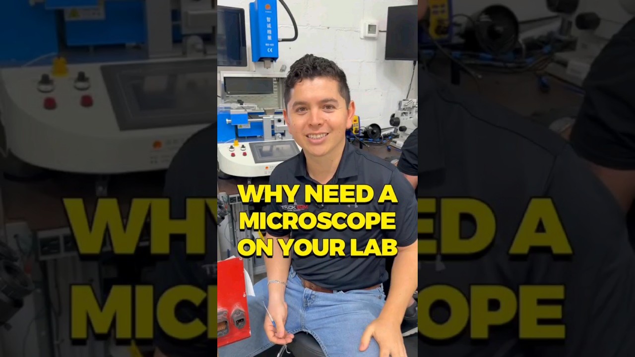 Why You Need a Microscope for ECM Repair 🔬  #cummins #detroitdiesel #dieselenginerepair