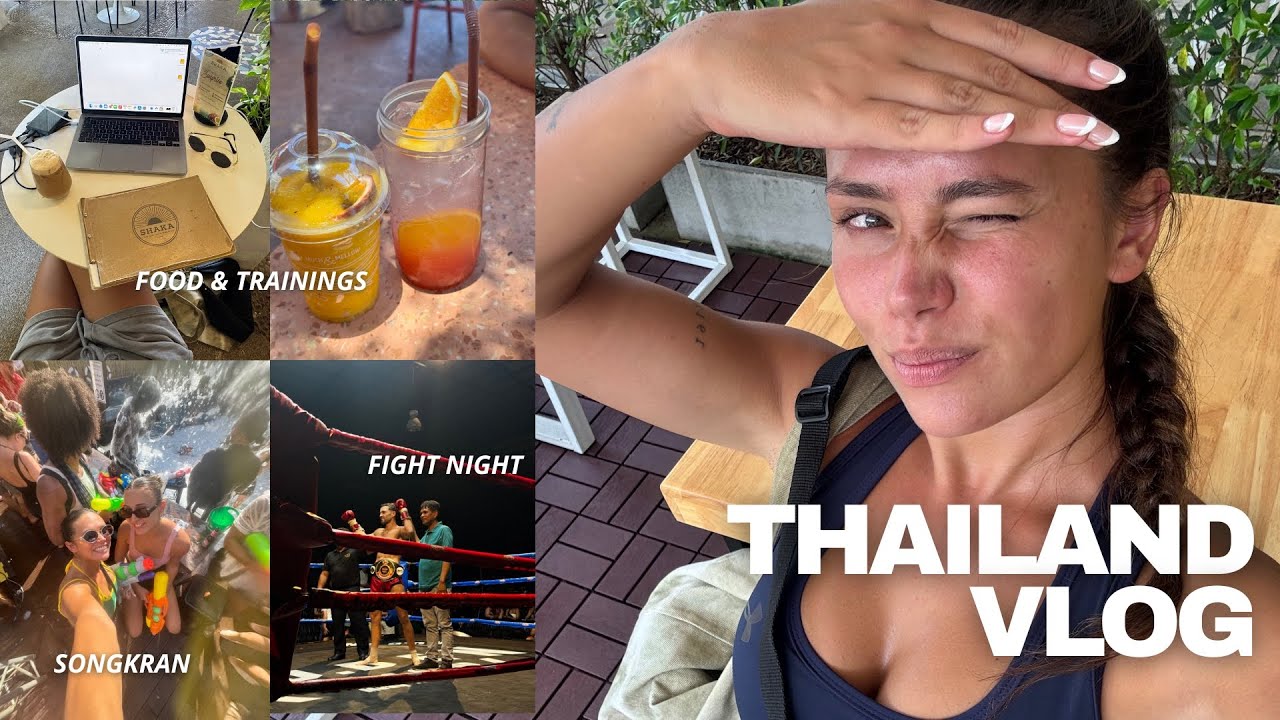 Songkran vieren (thai new year), muay thai trainen & gevecht kijken 👀🥊💧