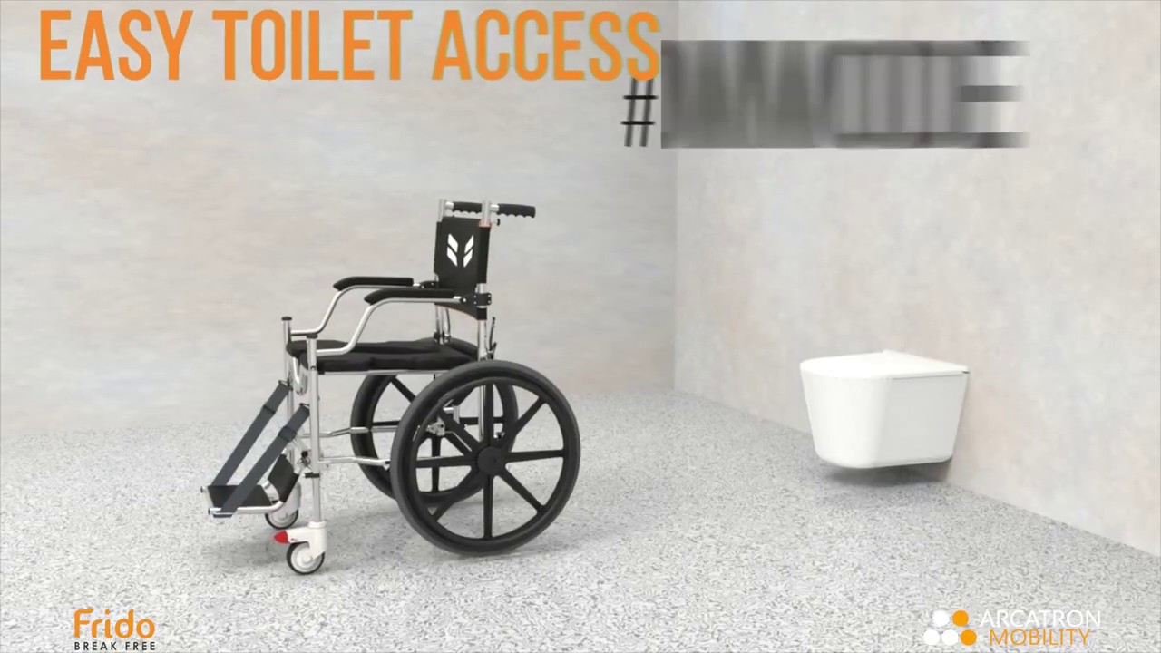 Frido-Go Feature of The Ultimate Portable Shower and Commode Chair
