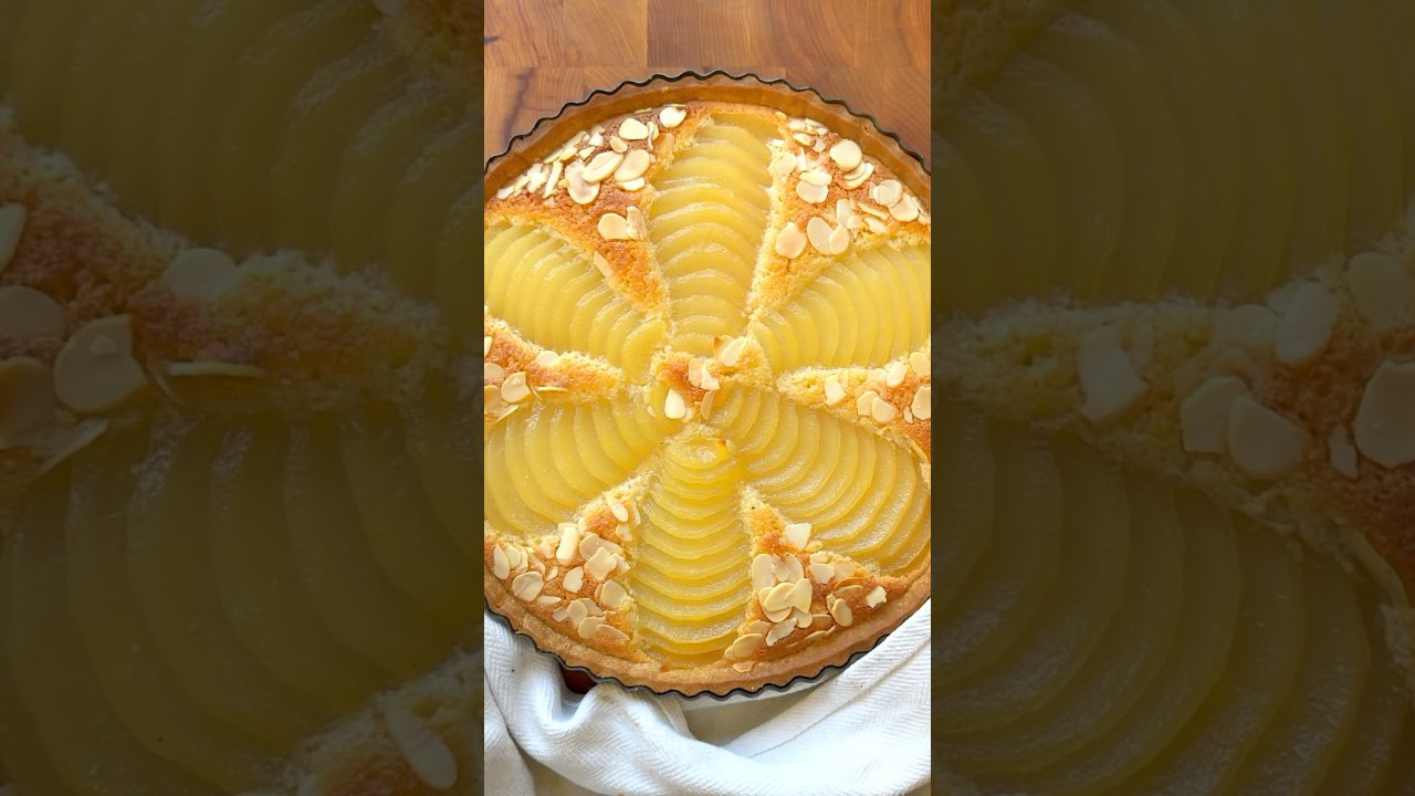 PEAR FRANGIPANE TART 🍐🥮