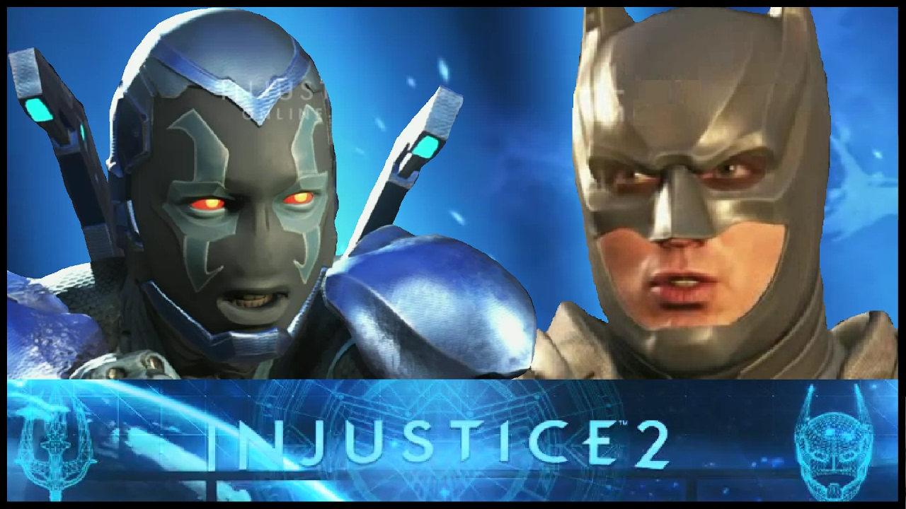 Injustice 2: Blue Beetle vs Batman Interactions and Clashes (Beta) (HD) (PS4)