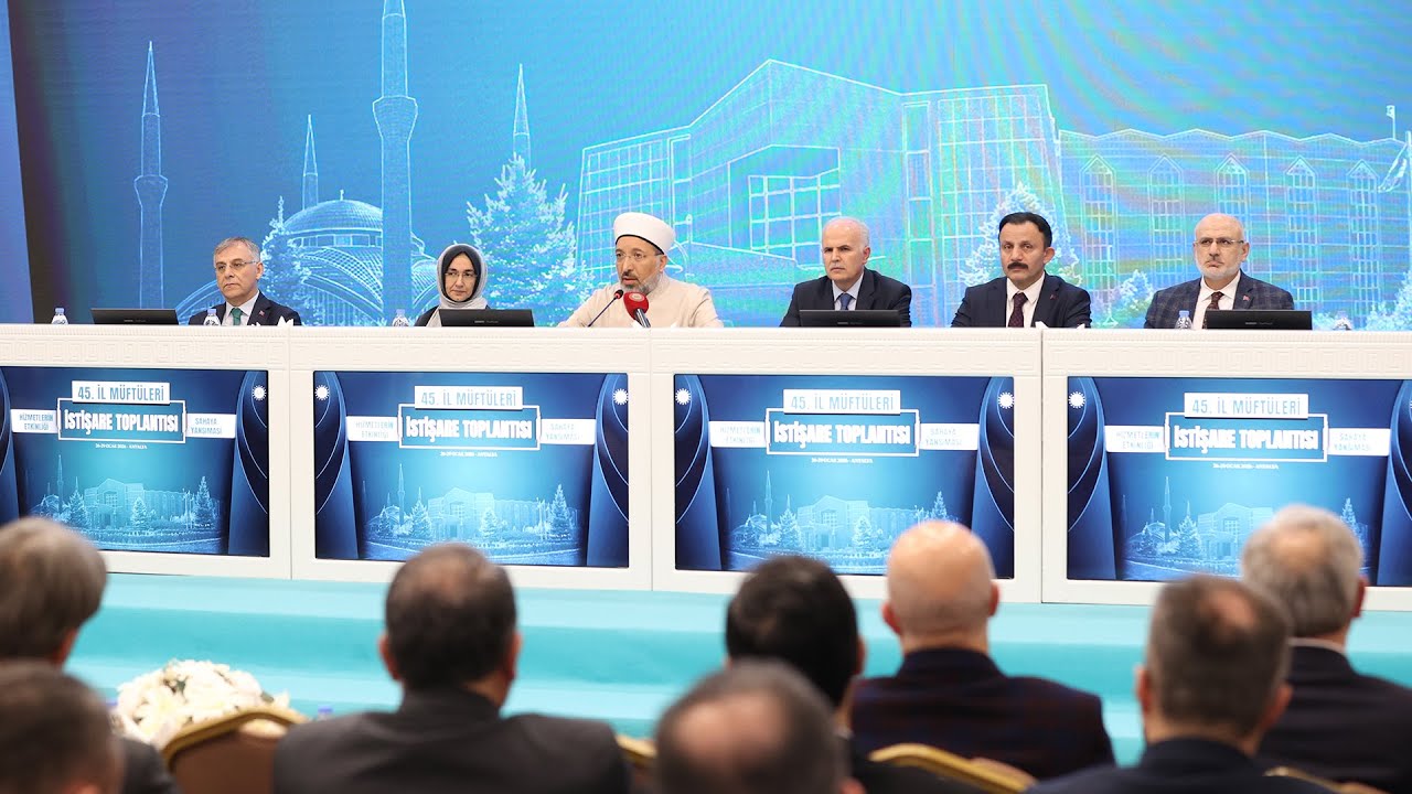 45. İl Müftüleri İstişare Toplantısı sonuç bildirgesinin okunmasıyla sona erdi