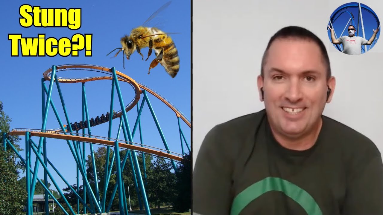 Sean Flaharty Talks About Getting Stung by a Bee on a Roller Coaster! | Coaster Time Moments