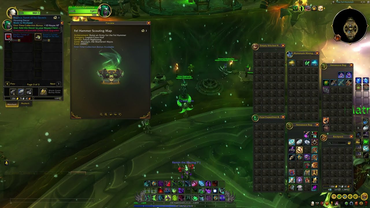 How to get to Demon Hunter Class Hall Decor Vendor, WoW 11.2.7 Player Housing patch