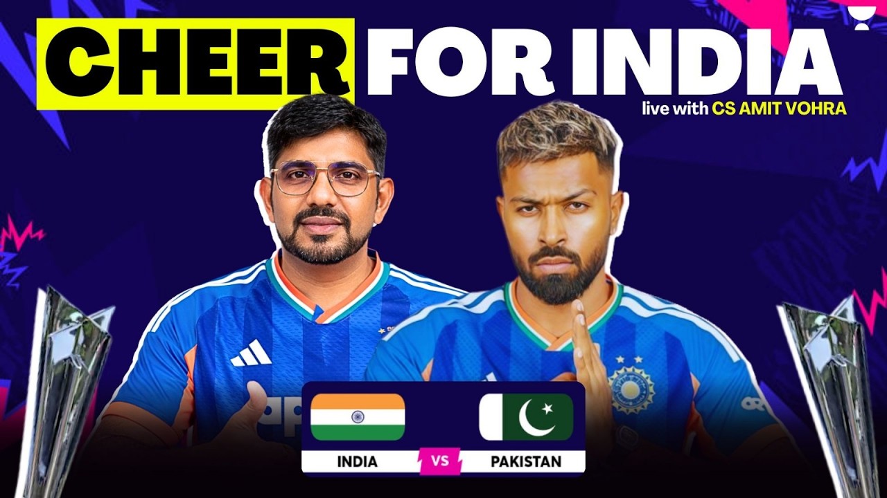 INDIA vs PAKISTAN LIVE | Cheer for India with CS Amit Vohra | Unacademy