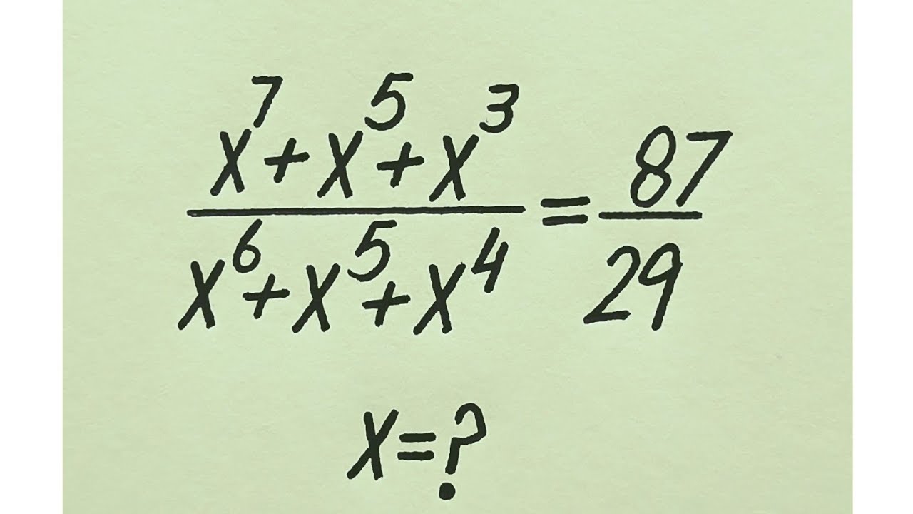 France | Can you solve this? | Olympiad Math Algebra Simplification | x=?