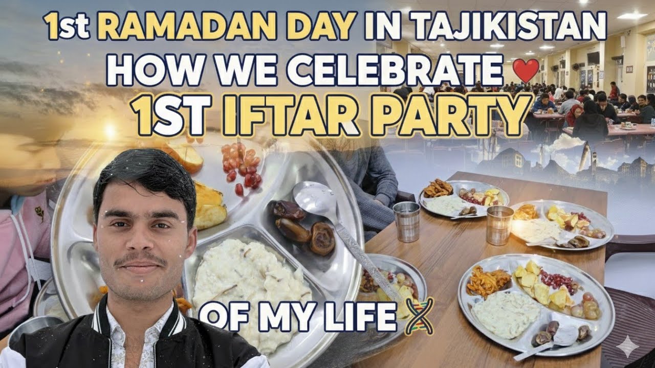 My First Ever Iftar Party! 🌙 Tajikistan Ramadan Experience at Khatlon State Medical University Tajik