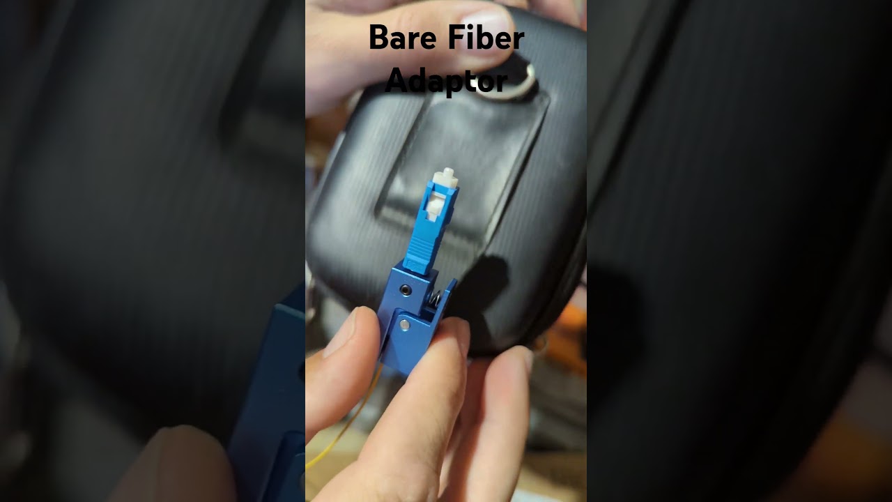 Bare Fiber Adaptor SC UPC оптичний адаптер для підключення голого волокна #fiber #fiberoptics #gpon