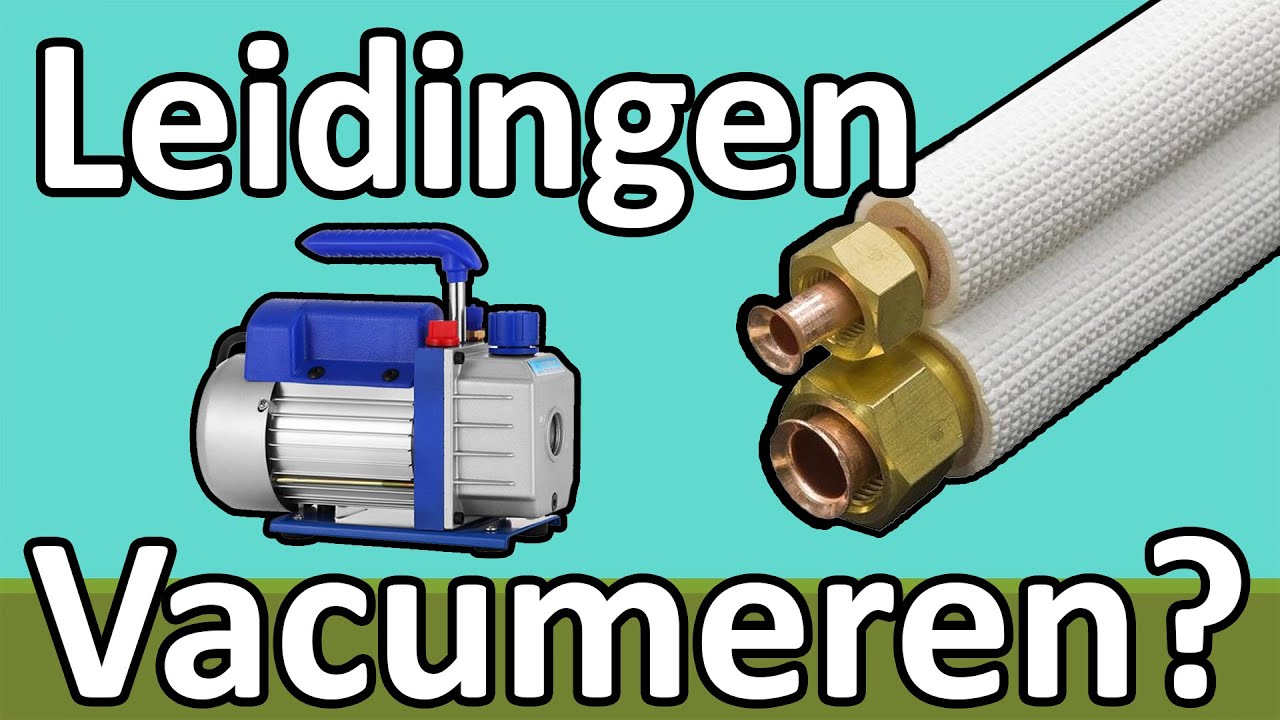 Hoe sluit je de leidingen van een airco aan en vacumeer je deze?