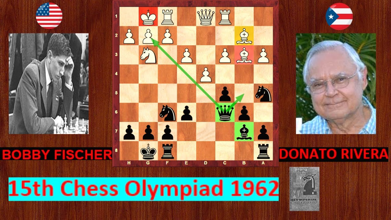 Σκάκι : Donato Rivera VS Robert James Fischer, 15η σκακιστική ολυμπιάδα ανδρών 1962 #24