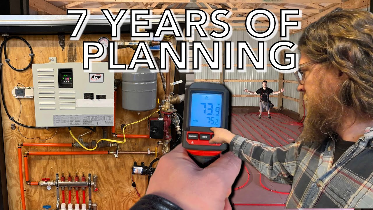 DIY: ARGO Electric Boiler Install :: Under Slab Hydronic Heat ::  Garage Heated floor!