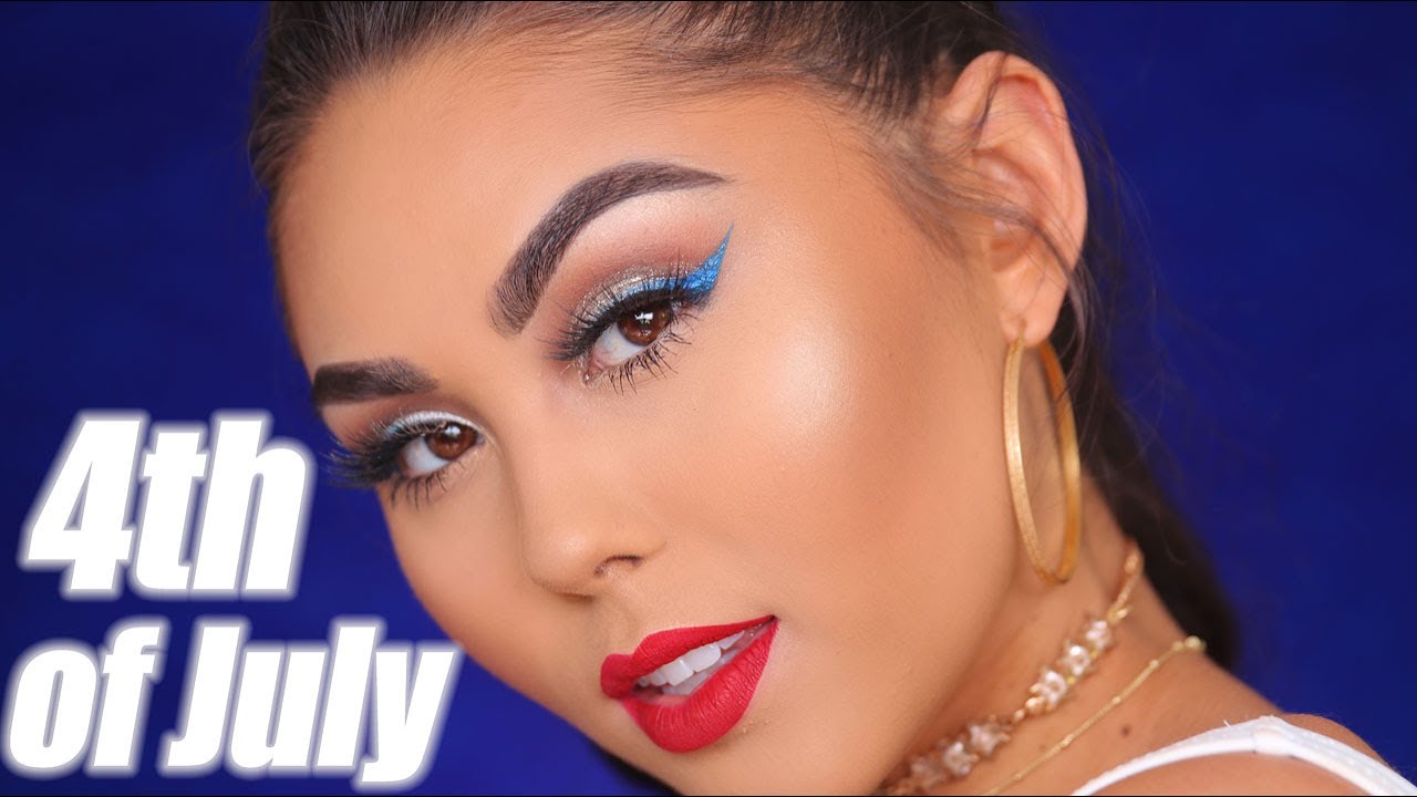Sweatproof 4th of July Makeup Look | Roxette Arisa