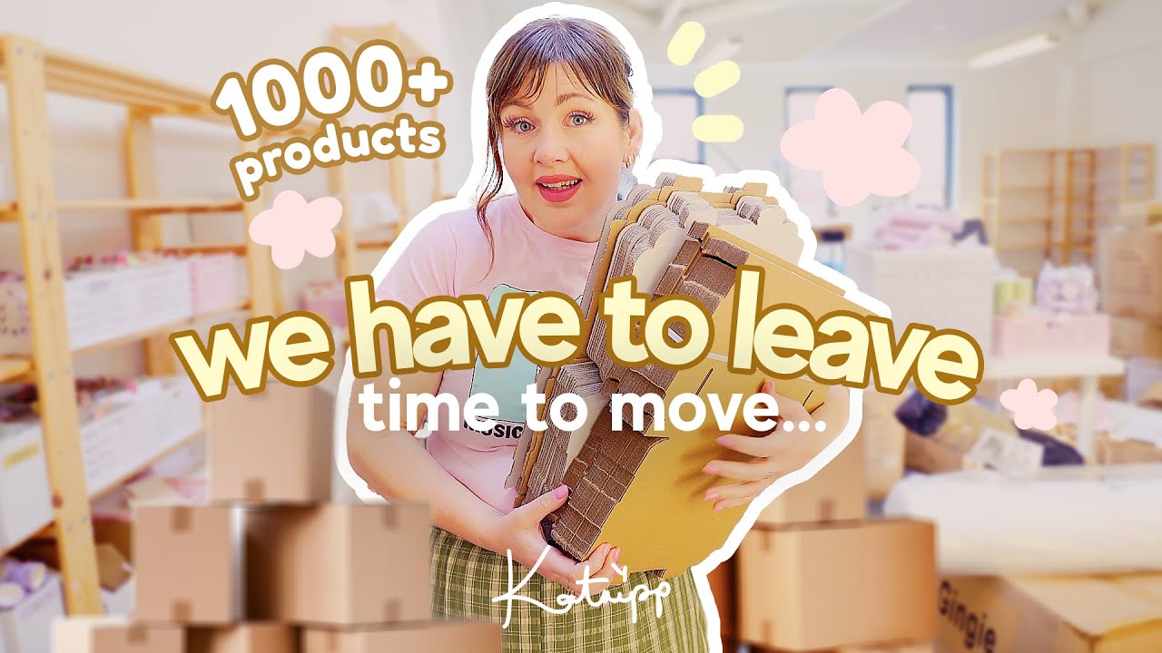 WE HAVE TO LEAVE OUR SMALL BUSINESS 📦 Moving 1000+ Products, The big studio move