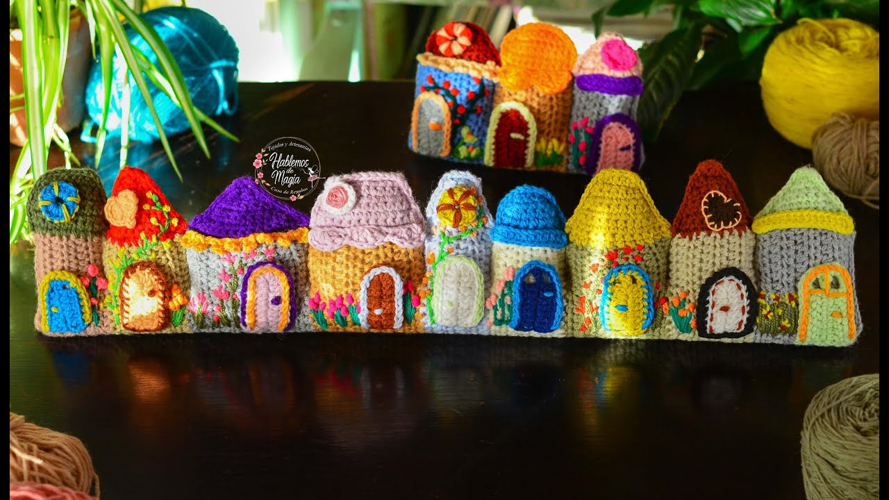Pueblo de duendes para el chiflete!!!! ( Paso a paso en crochet )