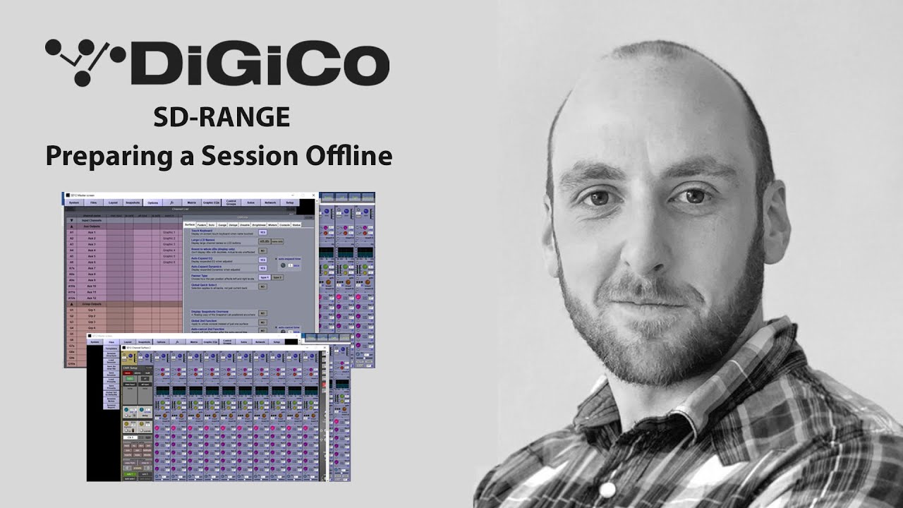 DiGiCo SD-Range - Preparing  Session Offline