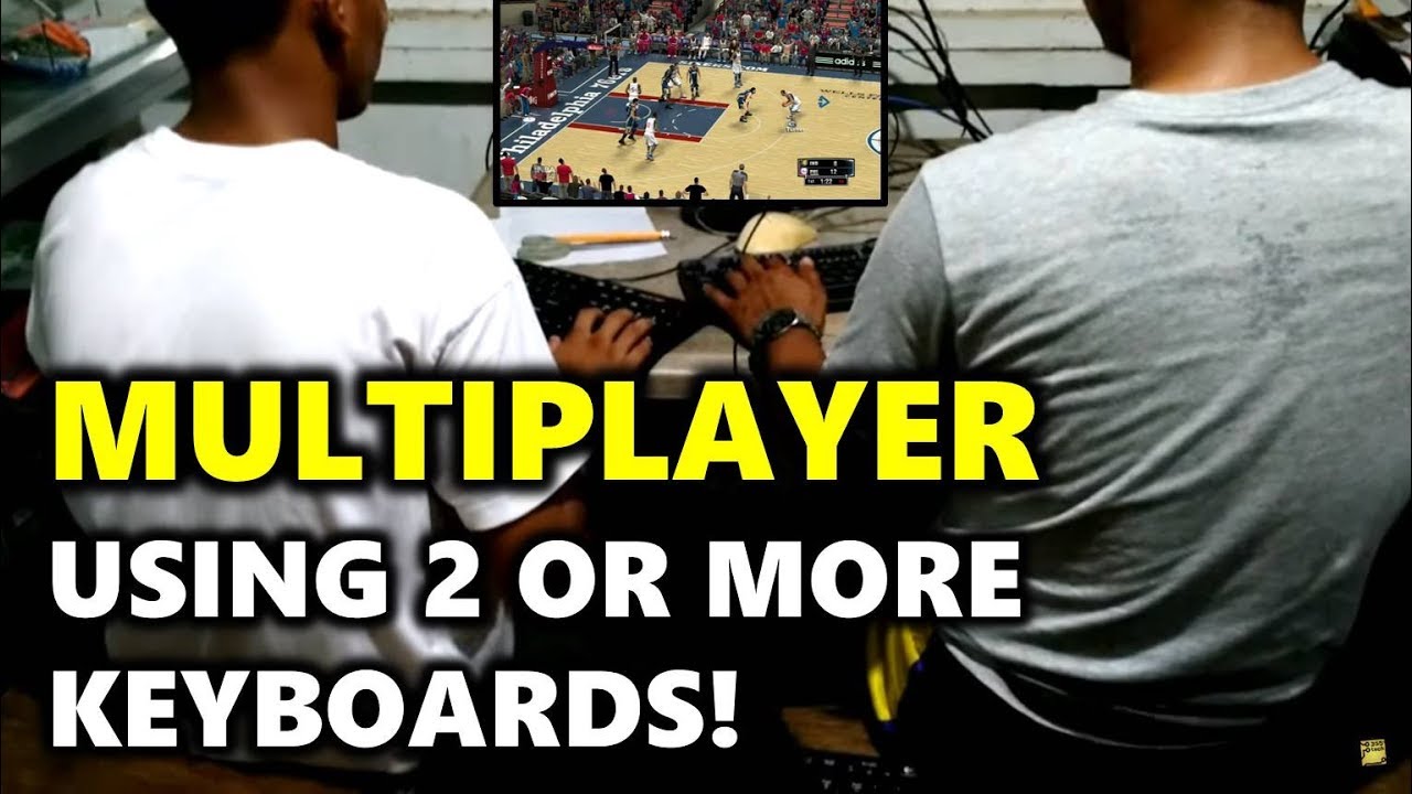 NBA 2k14 2k15 2k16 2k17 2k18 2k19 2k20 PC MULTIPLAYER Using 2 or MORE Keyboards! | Keyboard Splitter