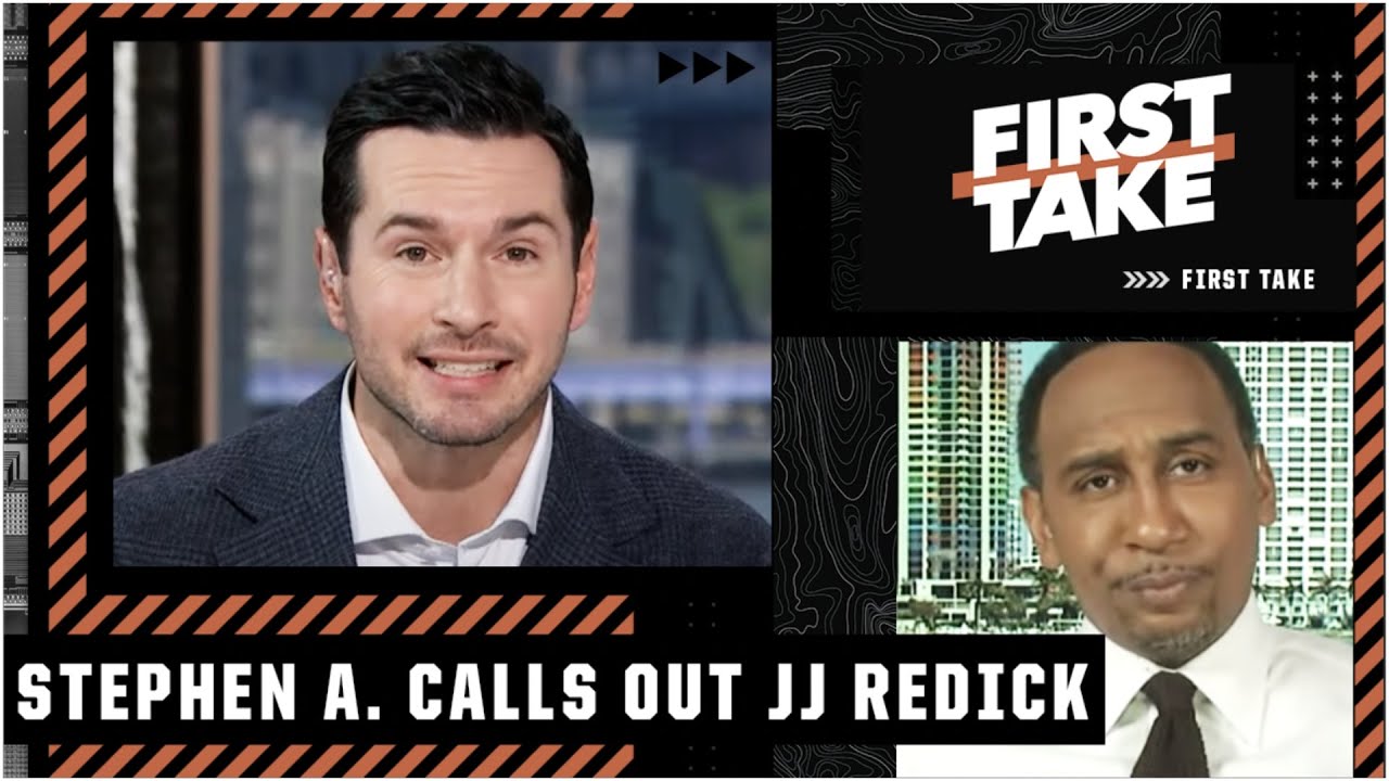 Stephen A. calls out JJ Redick for his Celtics-Warriors take 😬 | First Take