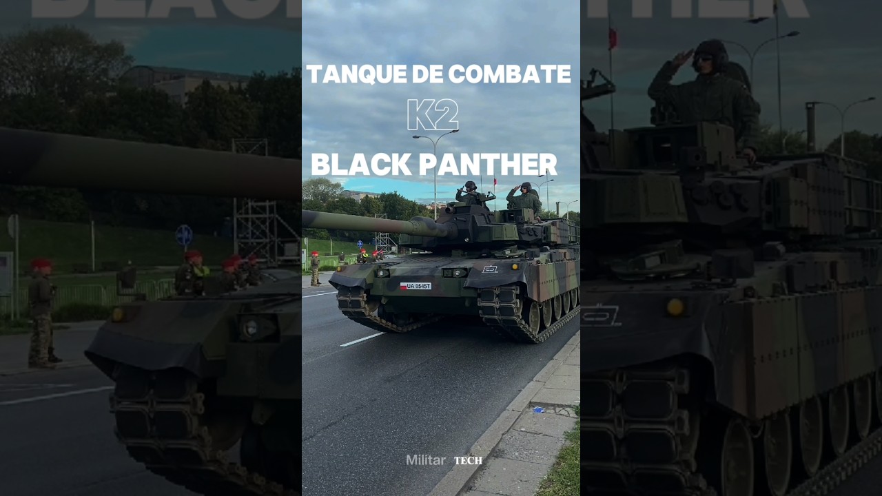 tanque de combate K2 Black Panther #tecnologiamilitar #military #tanquedeguerra