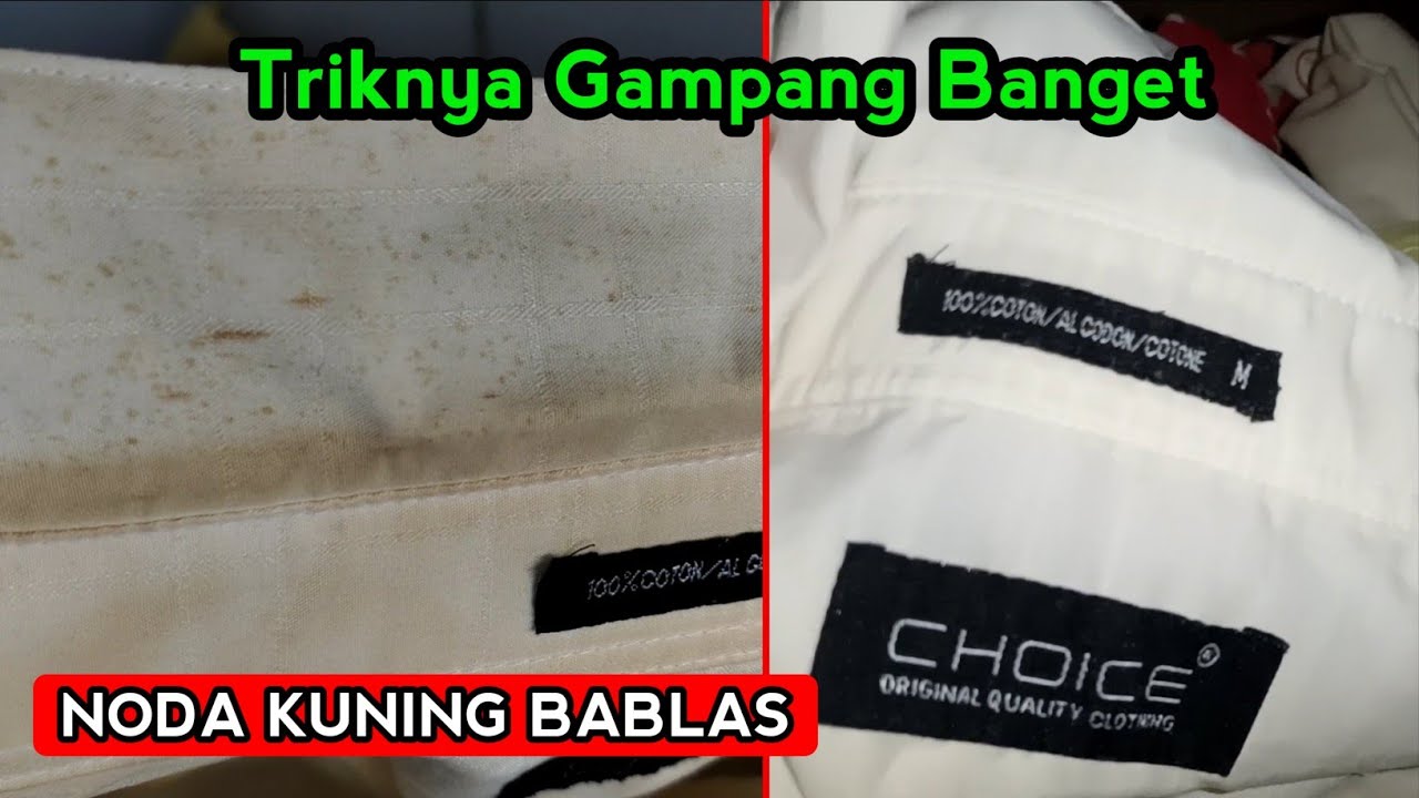 Trik Menghilangkan Noda kuning-RAHASIA LAUNDRY