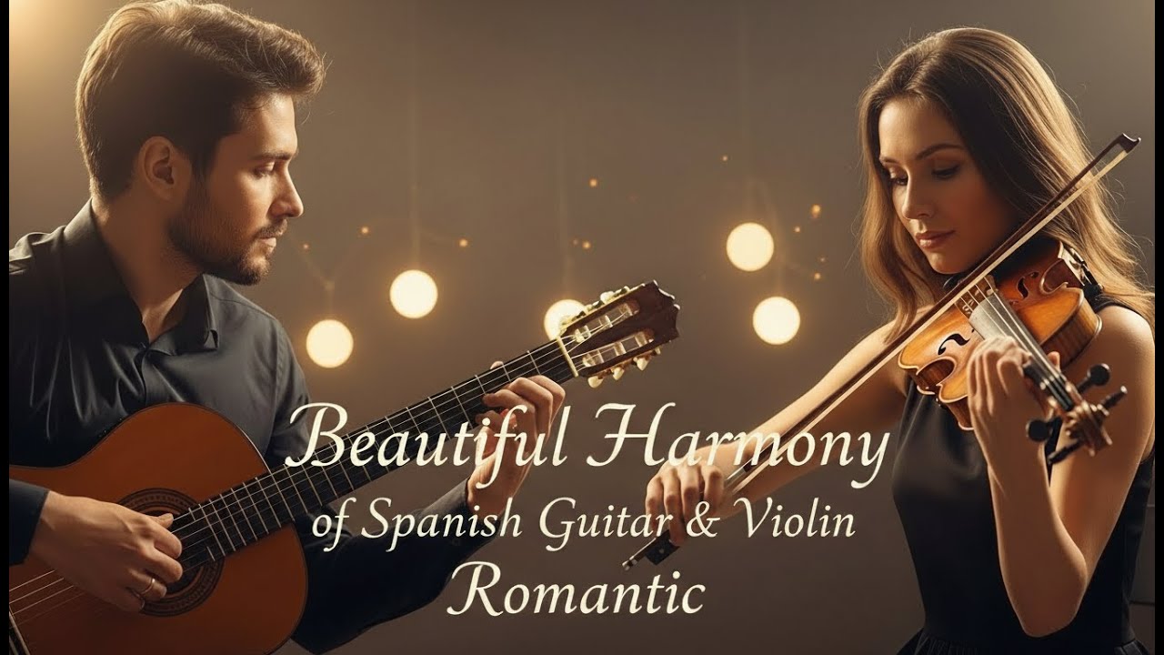 Beautiful Harmony of Spanish Guitar & Violin | Romantic, Calm & Relaxing Instrumental Music