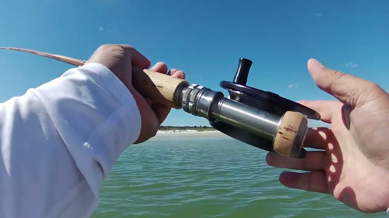 Saltwater Redfish Fly Fishing on Bamboo and Danielsson Fly Reel.