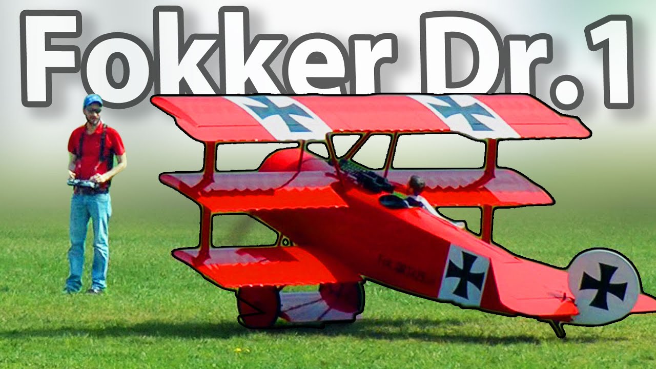 Worlds Largest RC Triplane - Fokker Dr1 