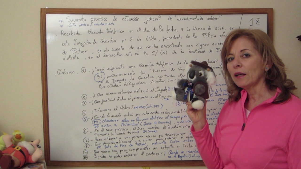 18.-SUPUESTO PRÁCTICO DE LEVANTAMIENTO DE CADÁVER