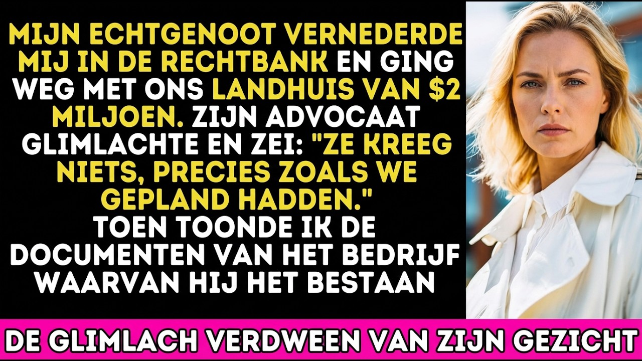 De man glimlachte bij de scheiding—tot de advocaat slecht nieuws bracht