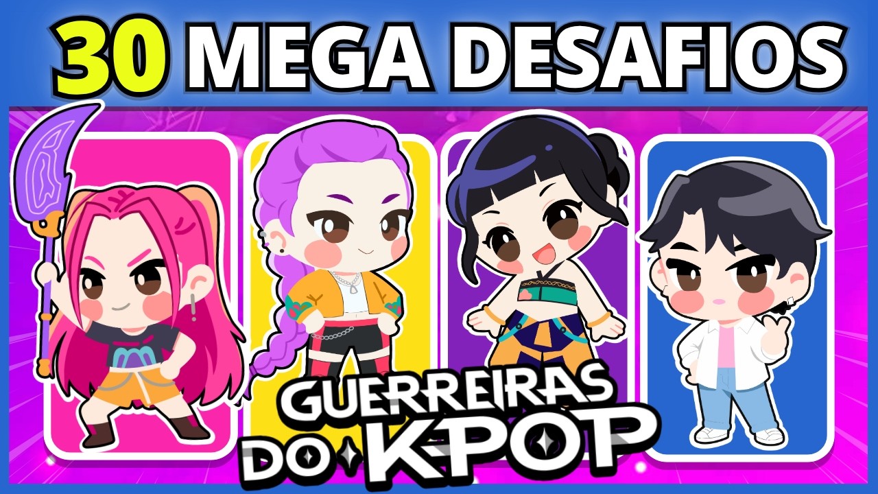🎶🎙️📀  30 MEGA DESAFIOS | GUERREIRAS do K-POP | Só quem é fã acerta tudo! #quiz #buuquiz